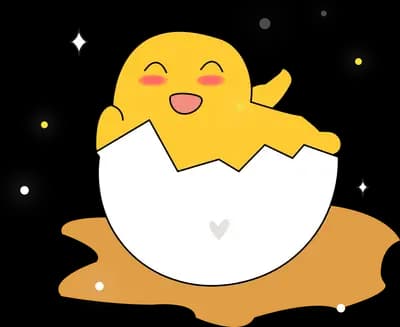 Chick hatching from a cracked eggshell