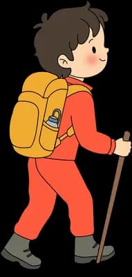 Setting off on a hike