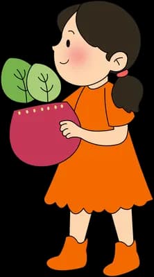 Carrying a growing plant