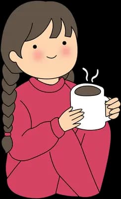Quiet time with a warm drink