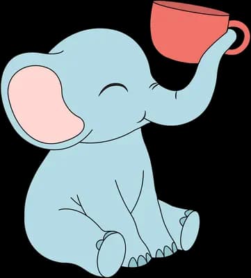 An animal enjoying a drink