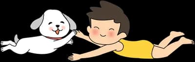 Playing with a pet