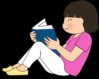 Reading quietly