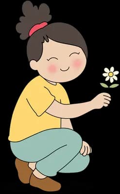 Picking a daisy