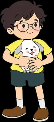 Cradling a pet dog