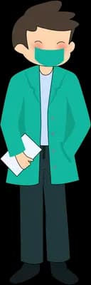 A doctor on duty
