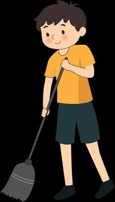 Sweeping up