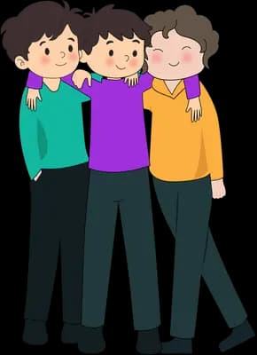 Friends standing together