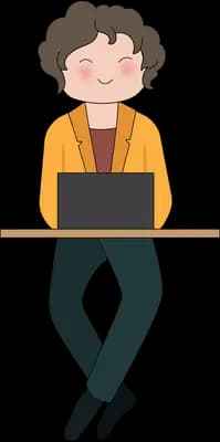 Working at a desk