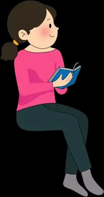 Reading quietly
