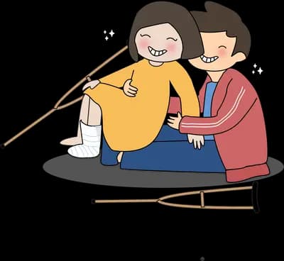 Couple sitting together fishing with a rod