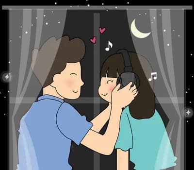 Man covering a woman's eyes as a surprise
