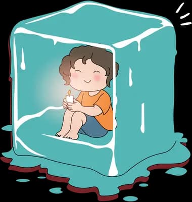 Girl sitting curled up inside a washing machine drum