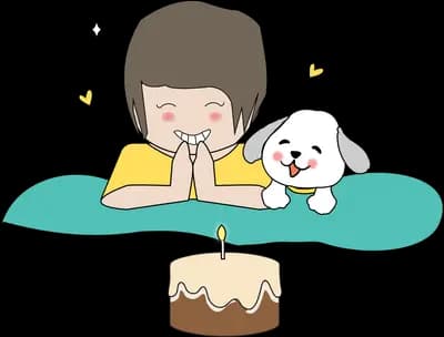 Girl resting her head on a cushion beside her dog