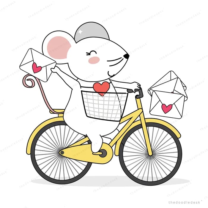Mouse cycling with envelopes in the basket