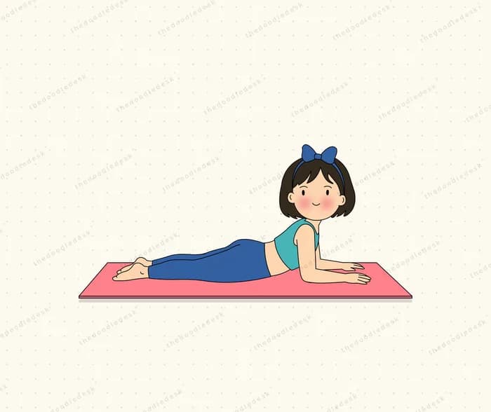 Resting between yoga poses