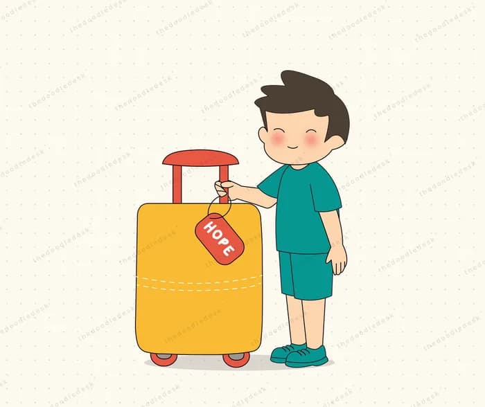 Travelling with hope packed