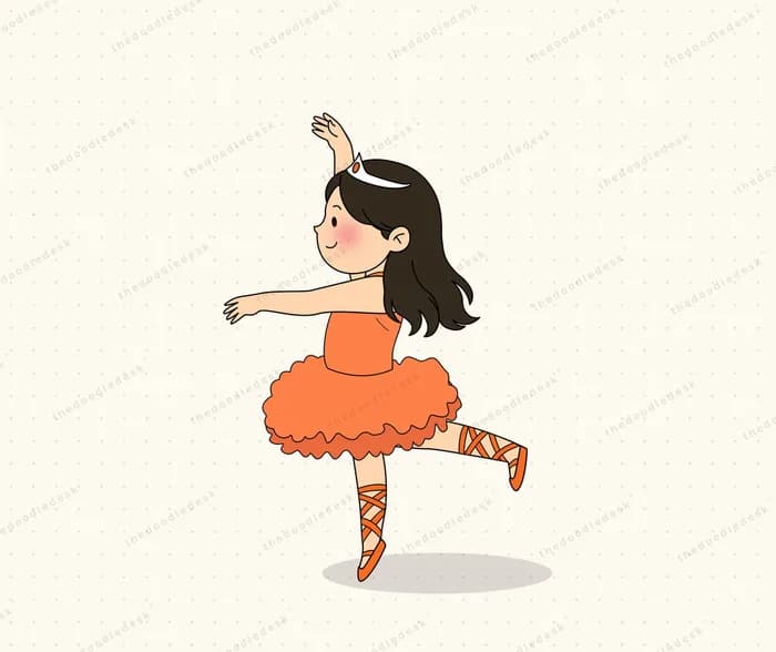 Performing a ballet pose