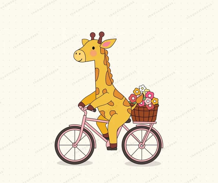 An animal delivering flowers