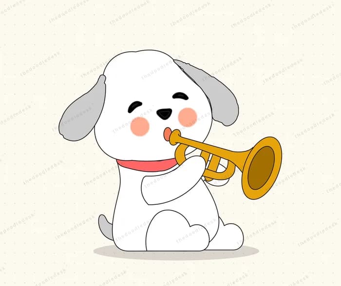 An animal making music