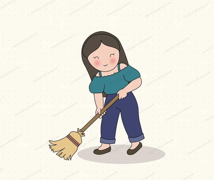 Sweeping up