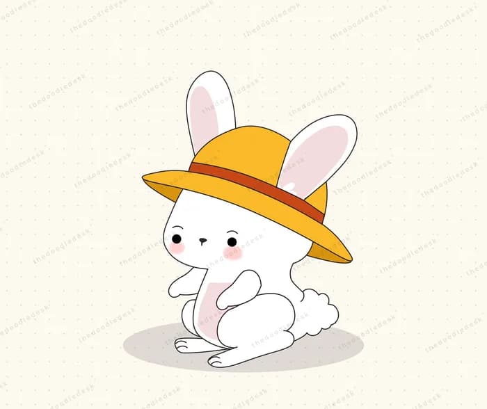 An animal dressed for summer
