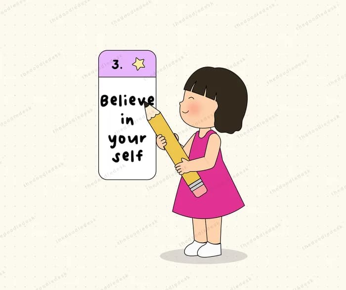 Writing herself a reminder