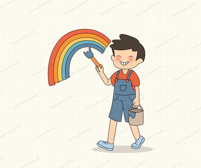 Painting a rainbow