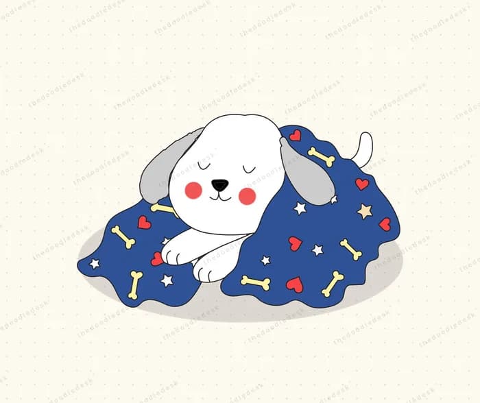 A pet asleep
