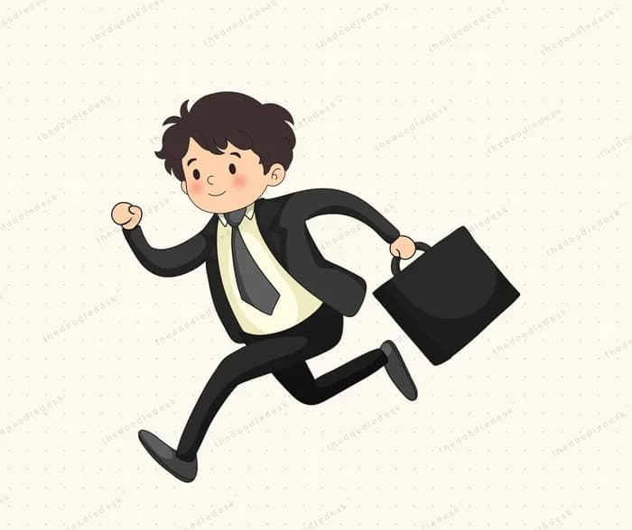 Late for a meeting
