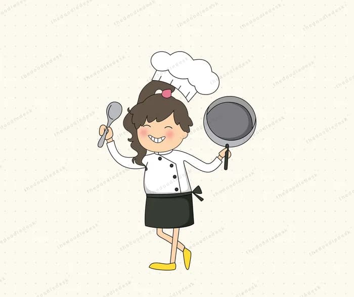 A young chef at work