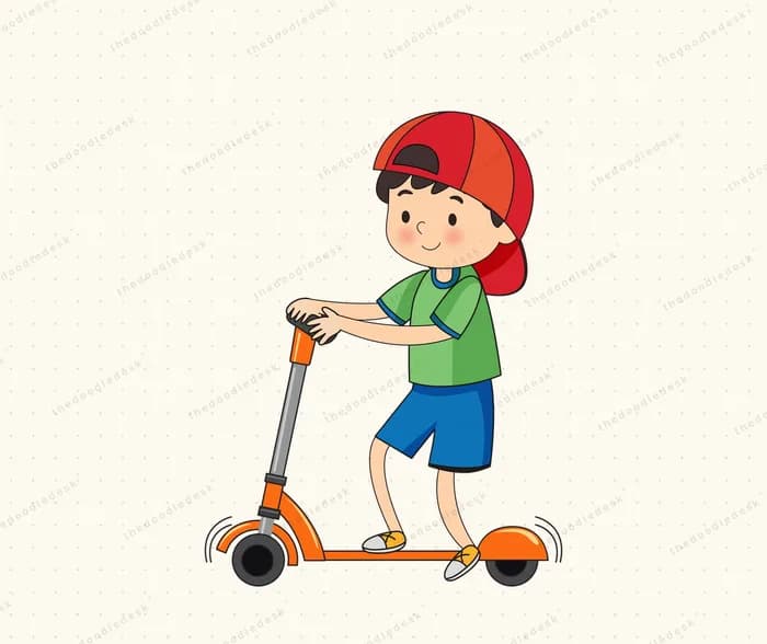 Scooting along
