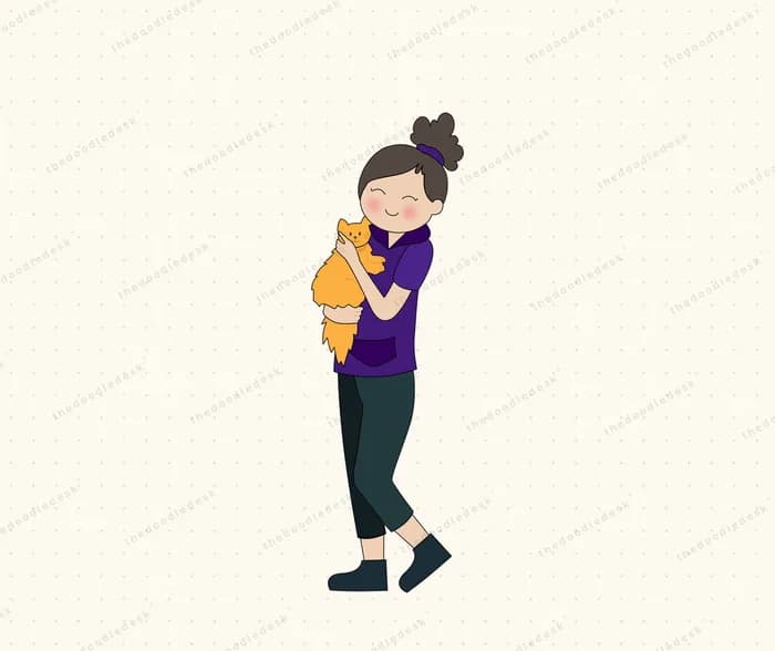 Carrying a pet cat