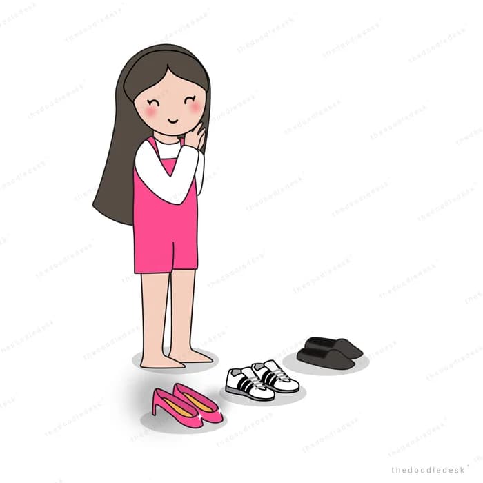 Girl standing on a broken dark orb