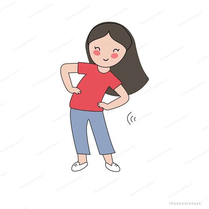Woman standing confidently with hands on hips