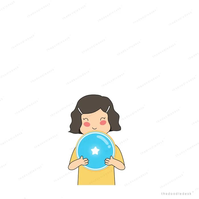 Girl holding a glowing orb at her chest