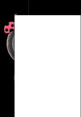 Ladybug beside a large blank panel