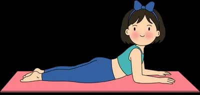 Resting between yoga poses