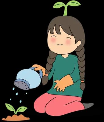 Tending a new sprout