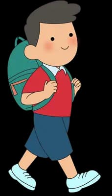 Heading off to school