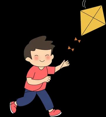Running to launch a kite