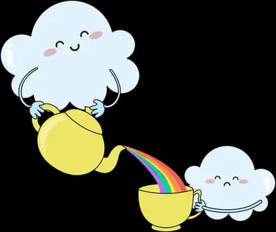 Pouring out a rainbow