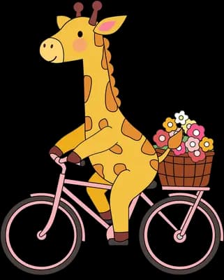 An animal delivering flowers