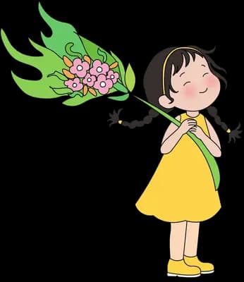 Carrying flowers