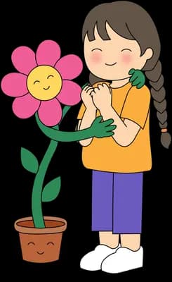 Meeting a friendly flower
