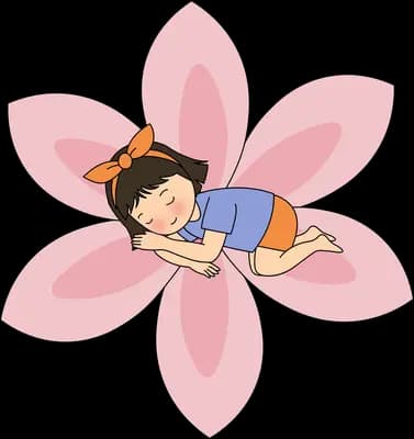 Sleeping on a flower