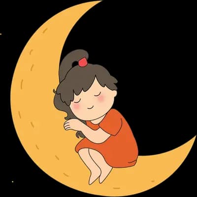 Asleep on the moon