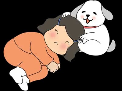 Napping with a pet