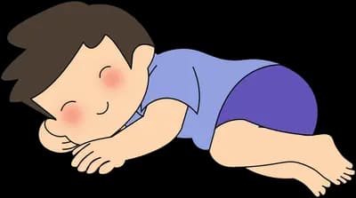 Worn out and asleep