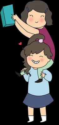 Doing a sister's hair